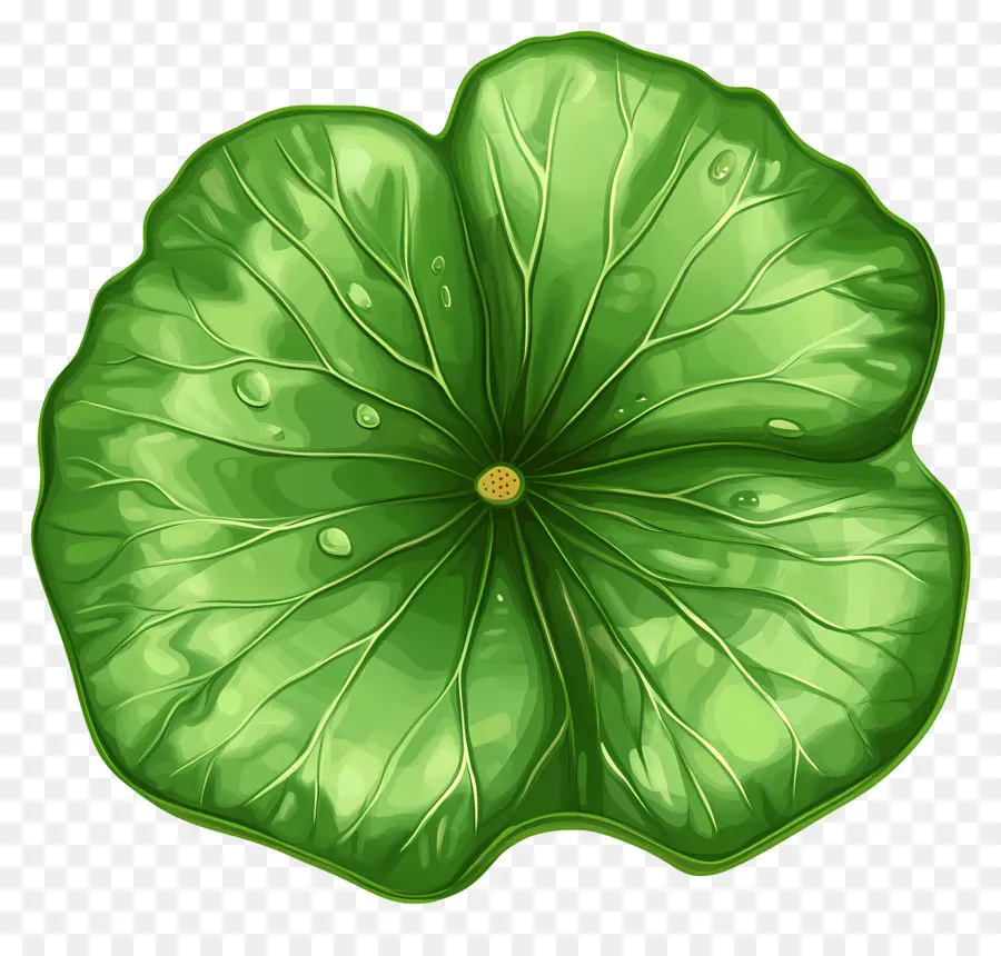 Feuille De Lotus，Feuille Verte PNG