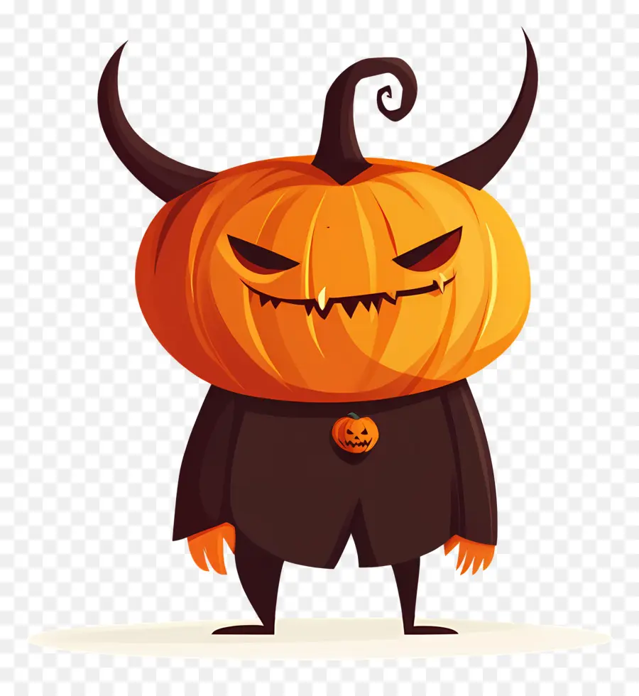 Diable D'halloween，Monstre Citrouille PNG