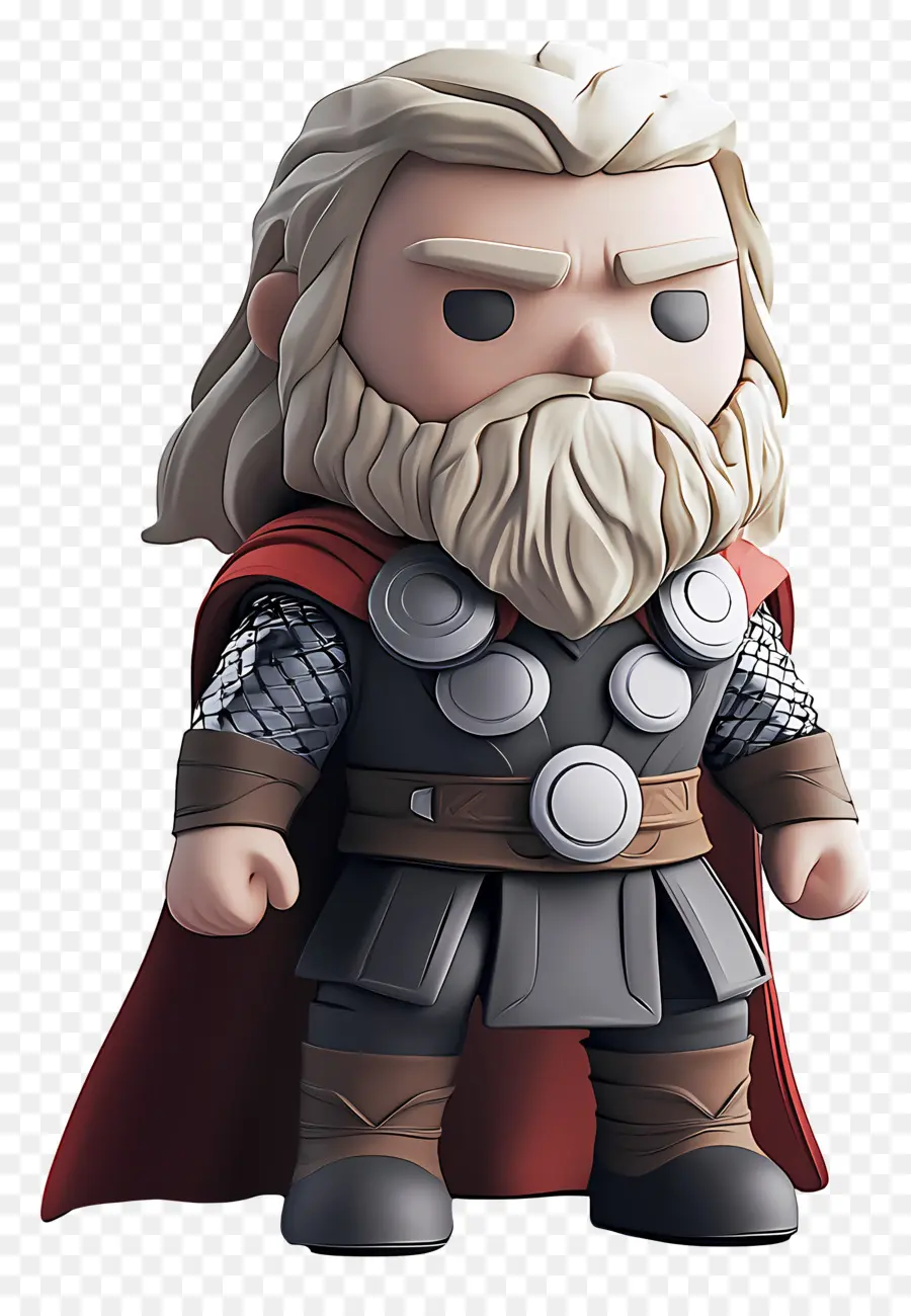 Thor，Figurine De Guerrier Barbu PNG