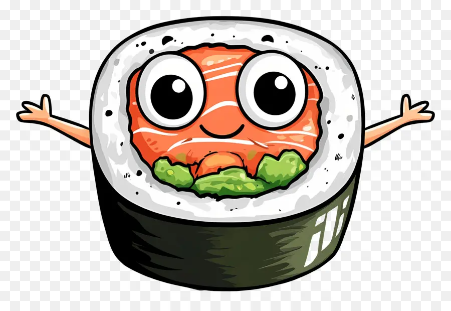 Sushis Mignons，Rouleau De Sushi PNG