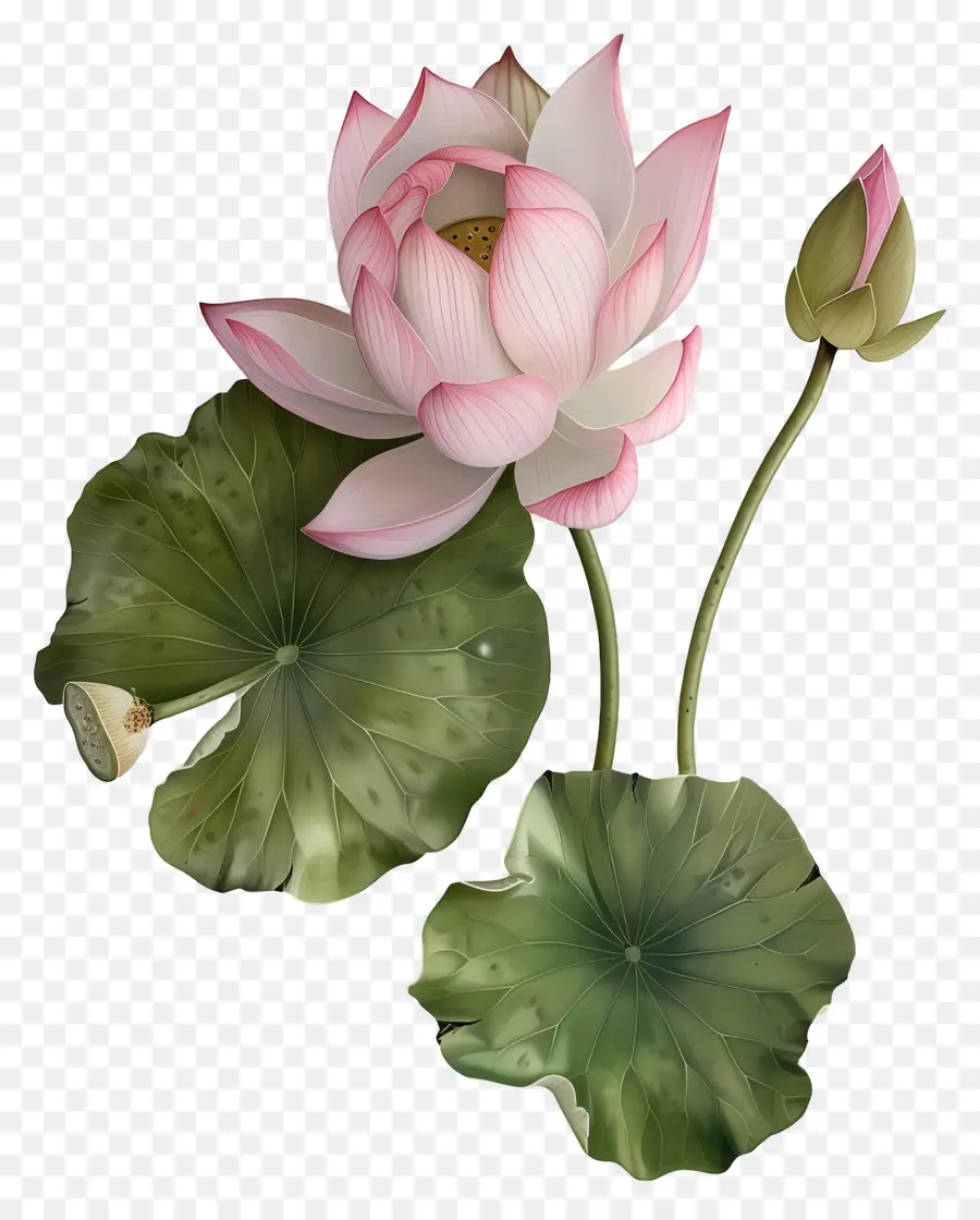 Fleurs De Lotus，Lotus Rose PNG