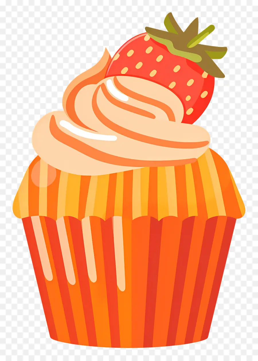 Petit Gâteau Mignon，Cupcake à La Fraise PNG