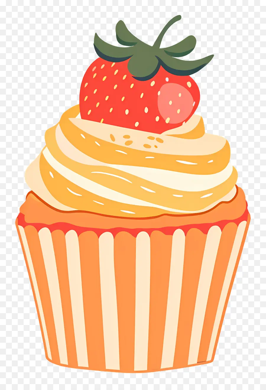 Petit Gâteau Mignon，Cupcake à La Fraise PNG