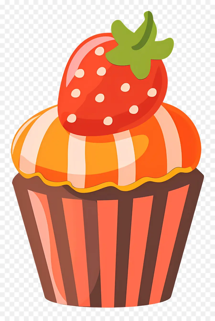 Petit Gâteau Mignon，Cupcake à La Fraise PNG