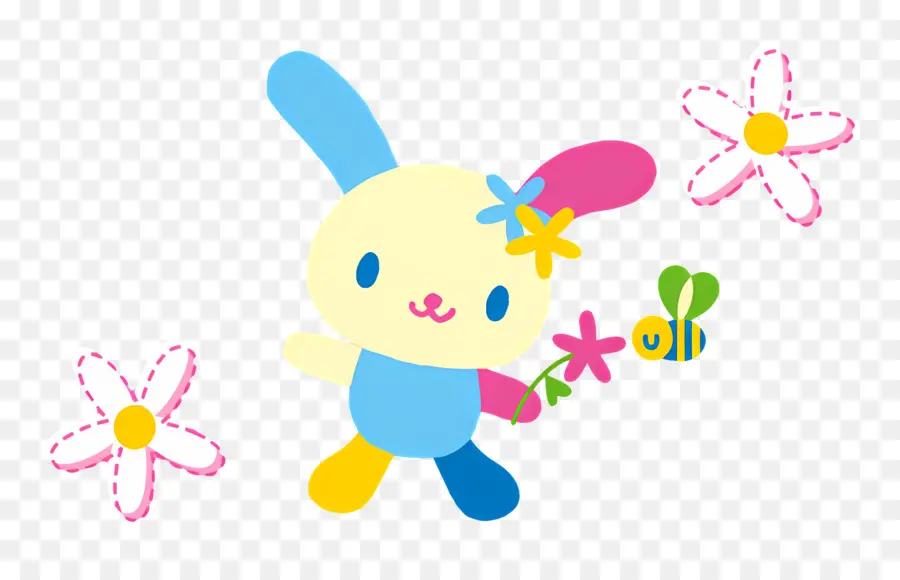 Usahana，Joli Lapin Coloré PNG