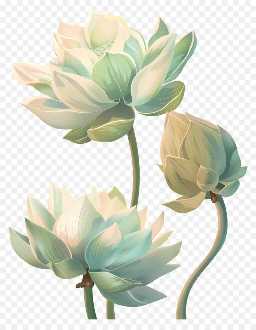 Fleurs De Lotus，Floraison PNG