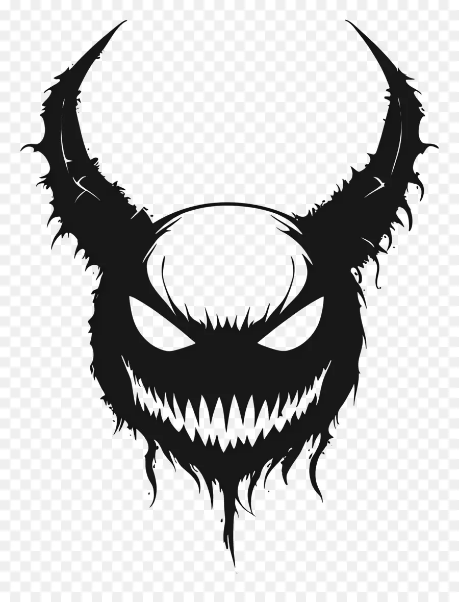 Diable D'halloween，Visage De Monstre PNG