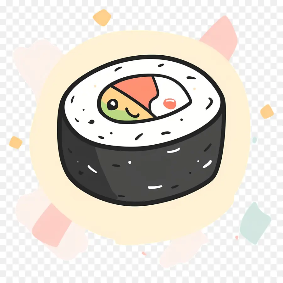 Sushis Mignons，Rouleau De Sushi Mignon PNG