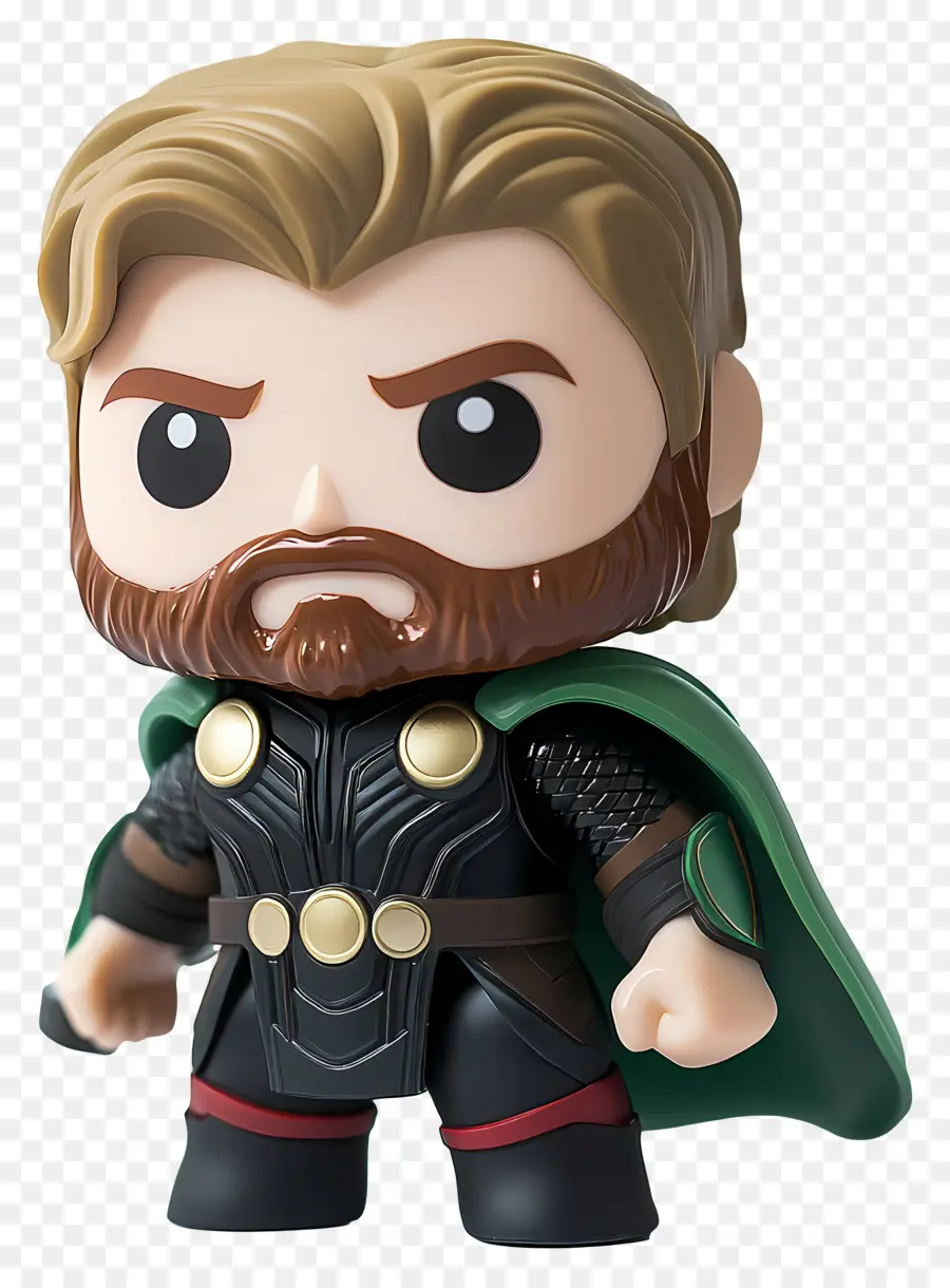 Thor，Figurine De Guerrier Mignon PNG