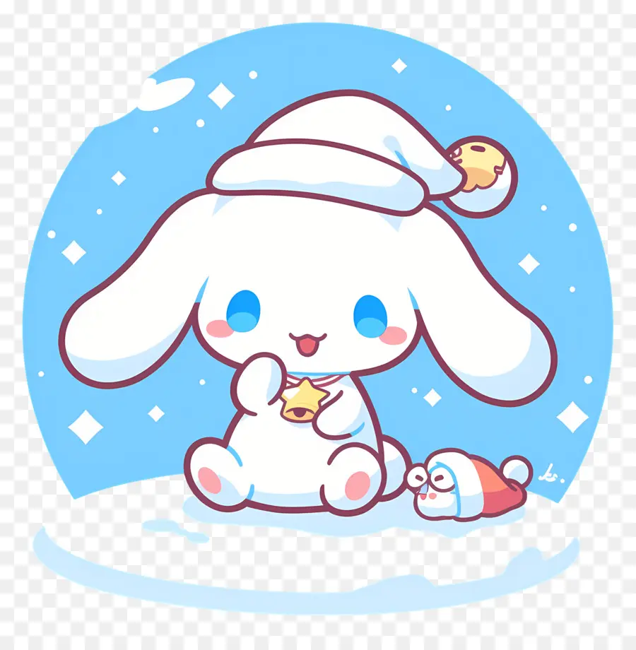 Cannelle Mignonne，Lapin Mignon Avec Cloche PNG