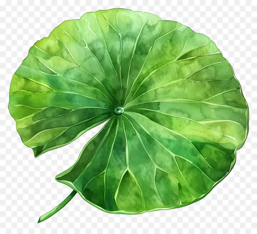 Feuille De Lotus，Feuille De Lotus Vert PNG