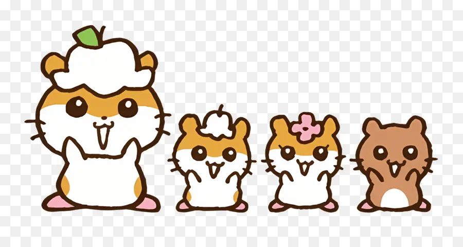 Corocorokuririn，Hamsters Mignons PNG