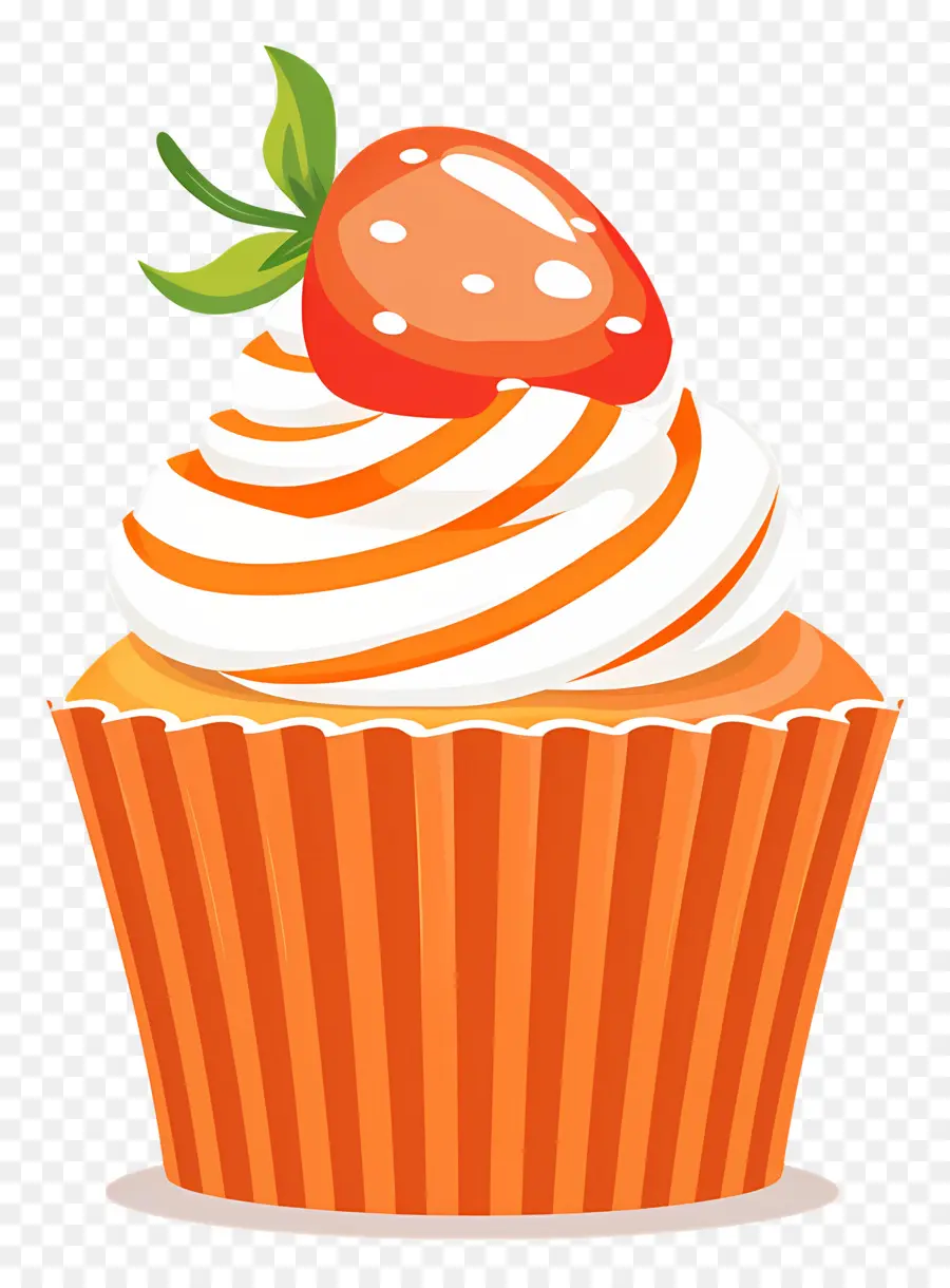 Petit Gâteau Mignon，Cupcake à La Fraise PNG