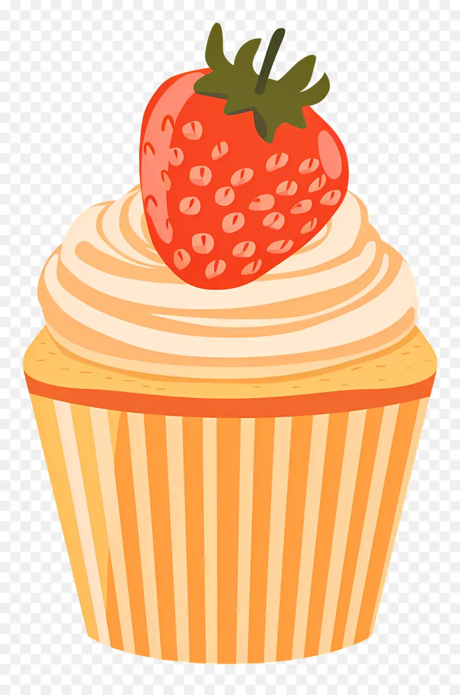 Petit Gâteau Mignon，Cupcake à La Fraise PNG