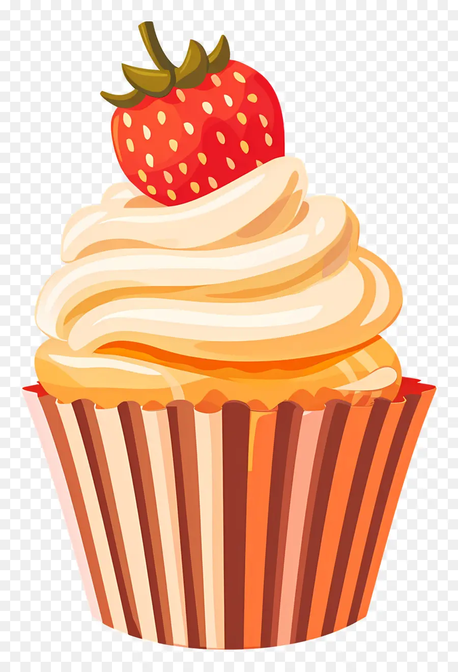 Petit Gâteau Mignon，Cupcake à La Fraise PNG