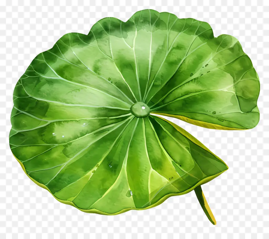 Feuille De Lotus，Feuille De Lotus Vert PNG