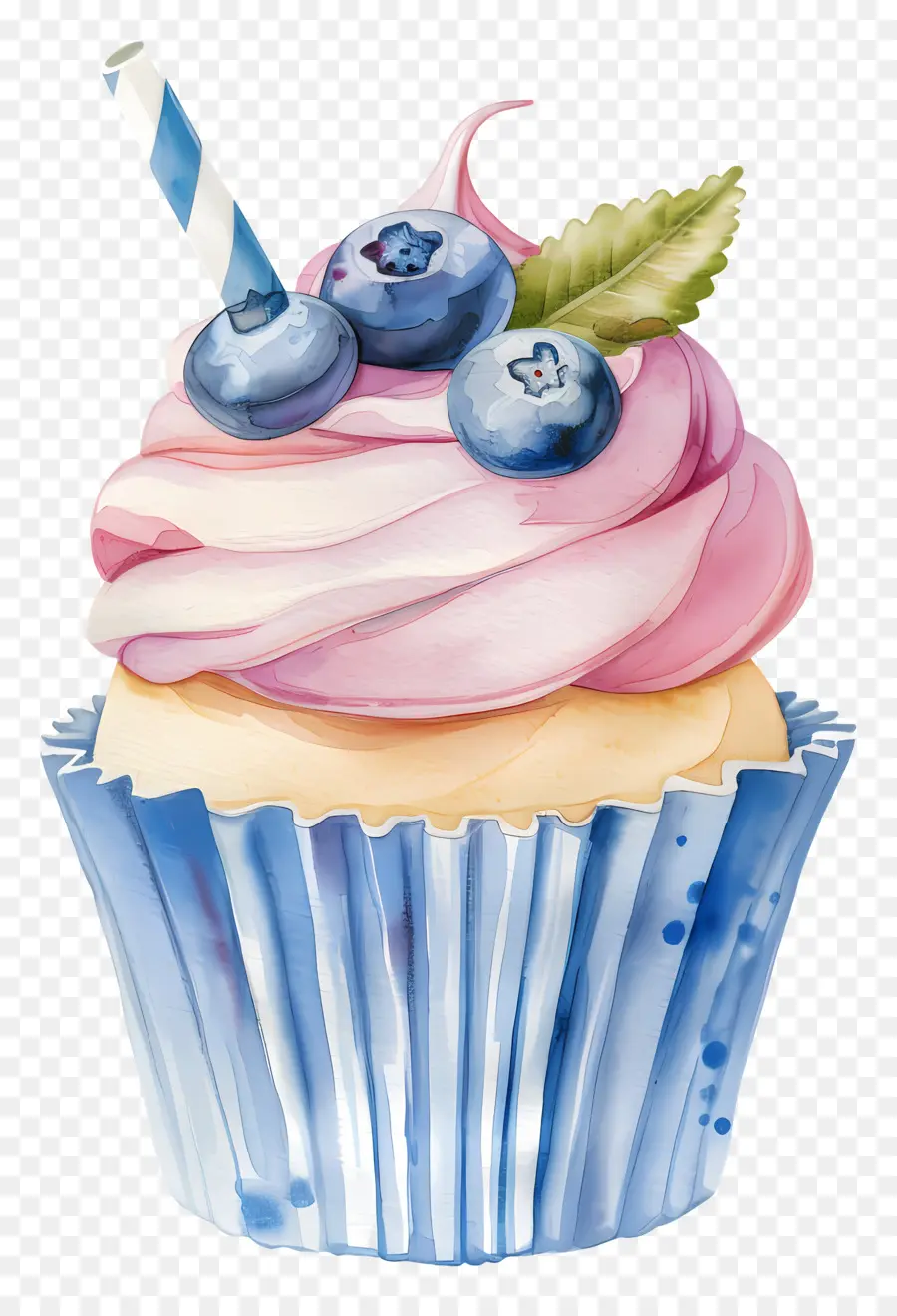 Cupcake Millésime，Petit Gâteau Coloré PNG