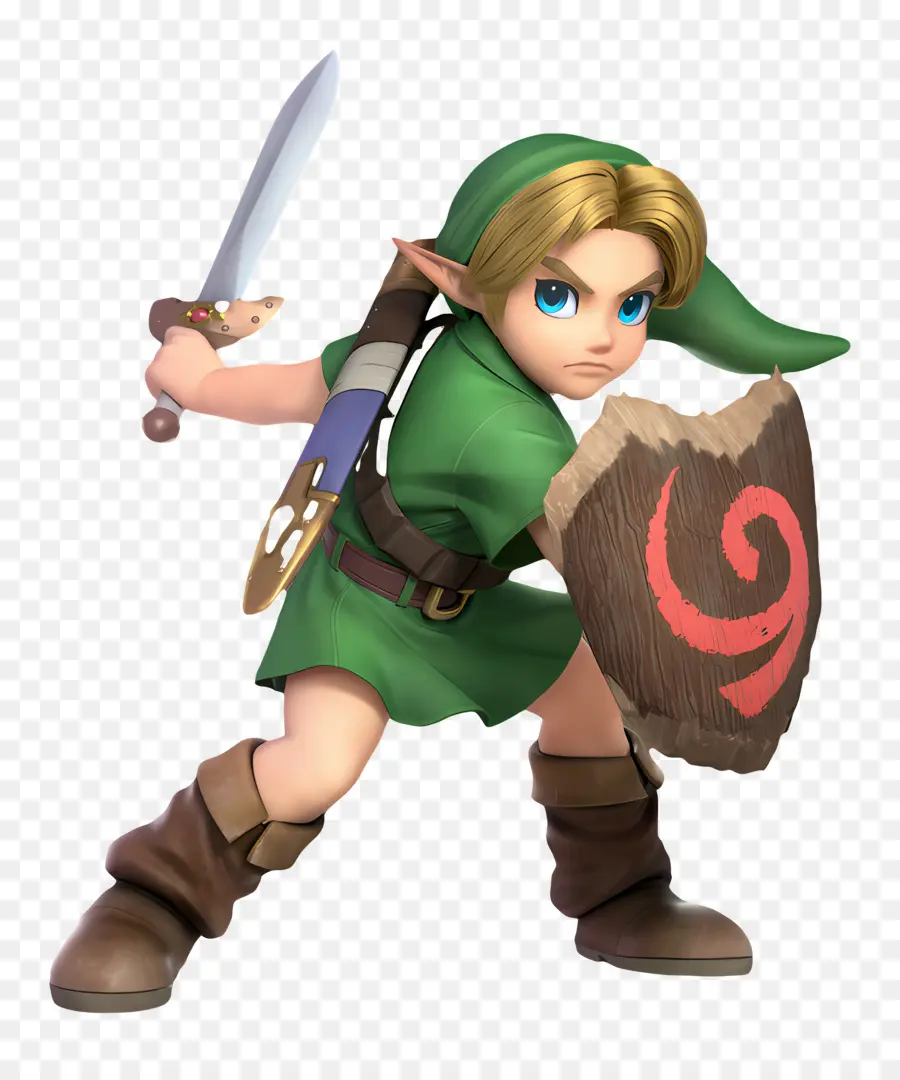 Légende De Zelda，Guerrier De Dessin Animé PNG