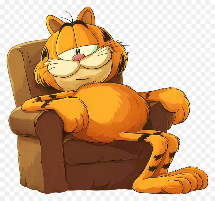 Garfield，Chat Orange PNG