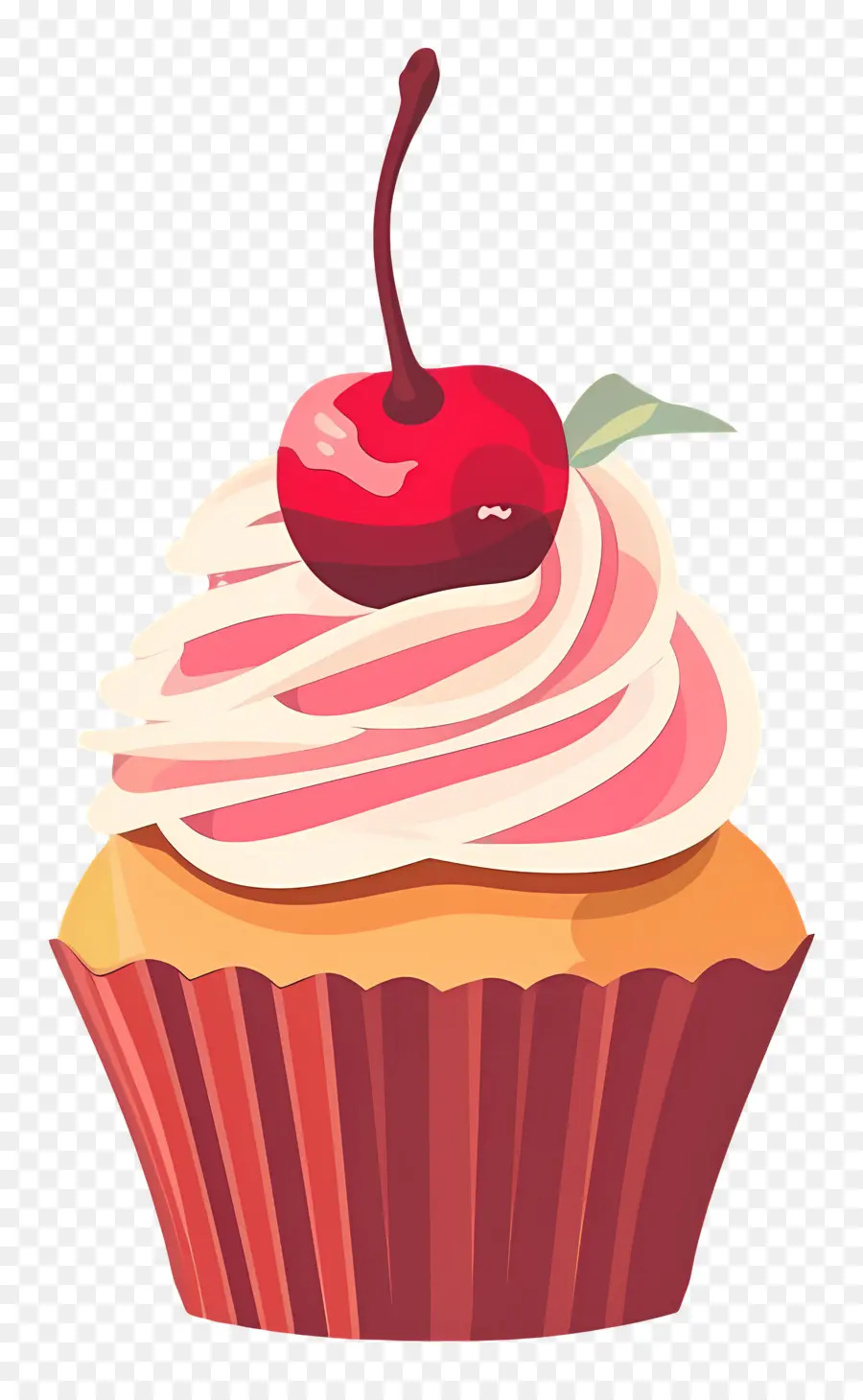 Cupcake Cerise，Cupcake Aux Cerises PNG