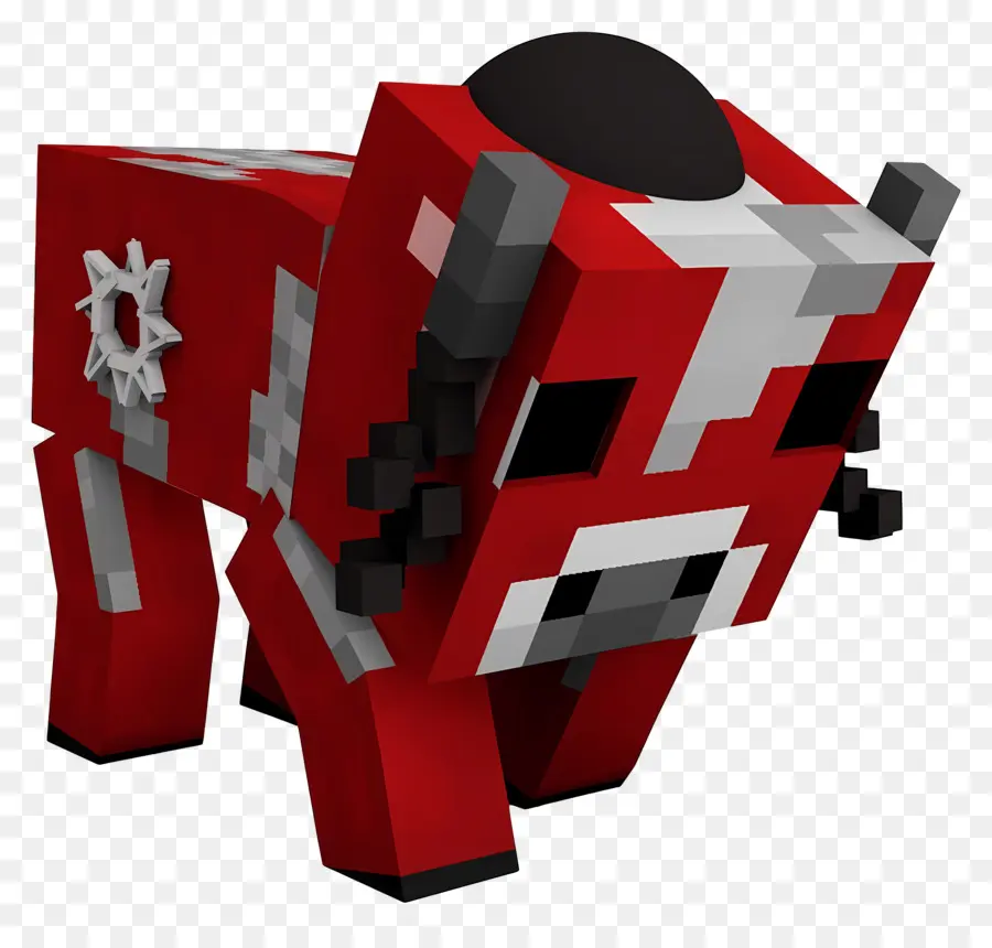 Minecraft，Vache En Bloc PNG