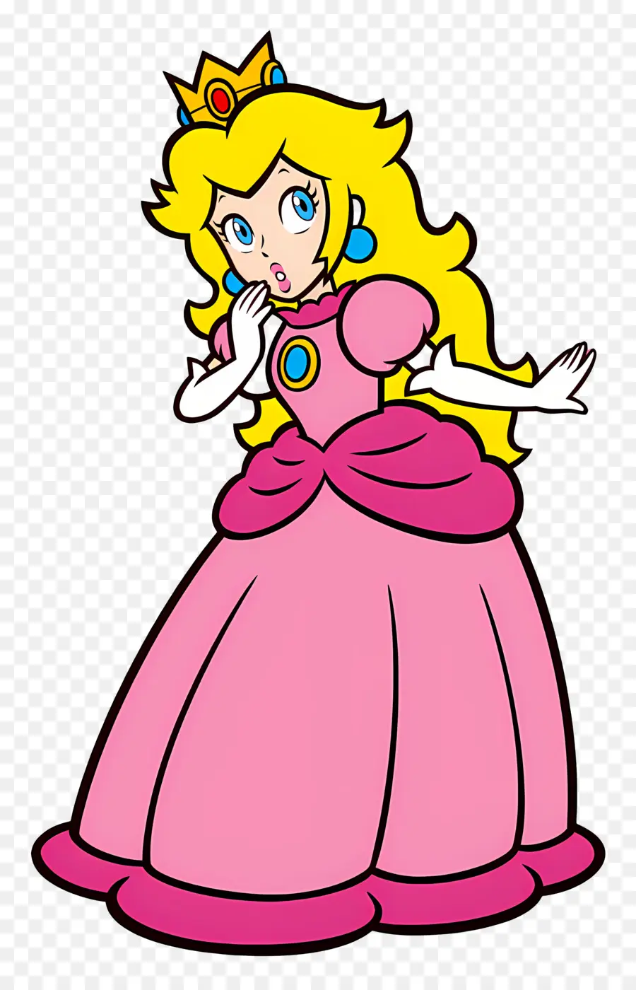 Princesse Pêche，Princesse Rose PNG