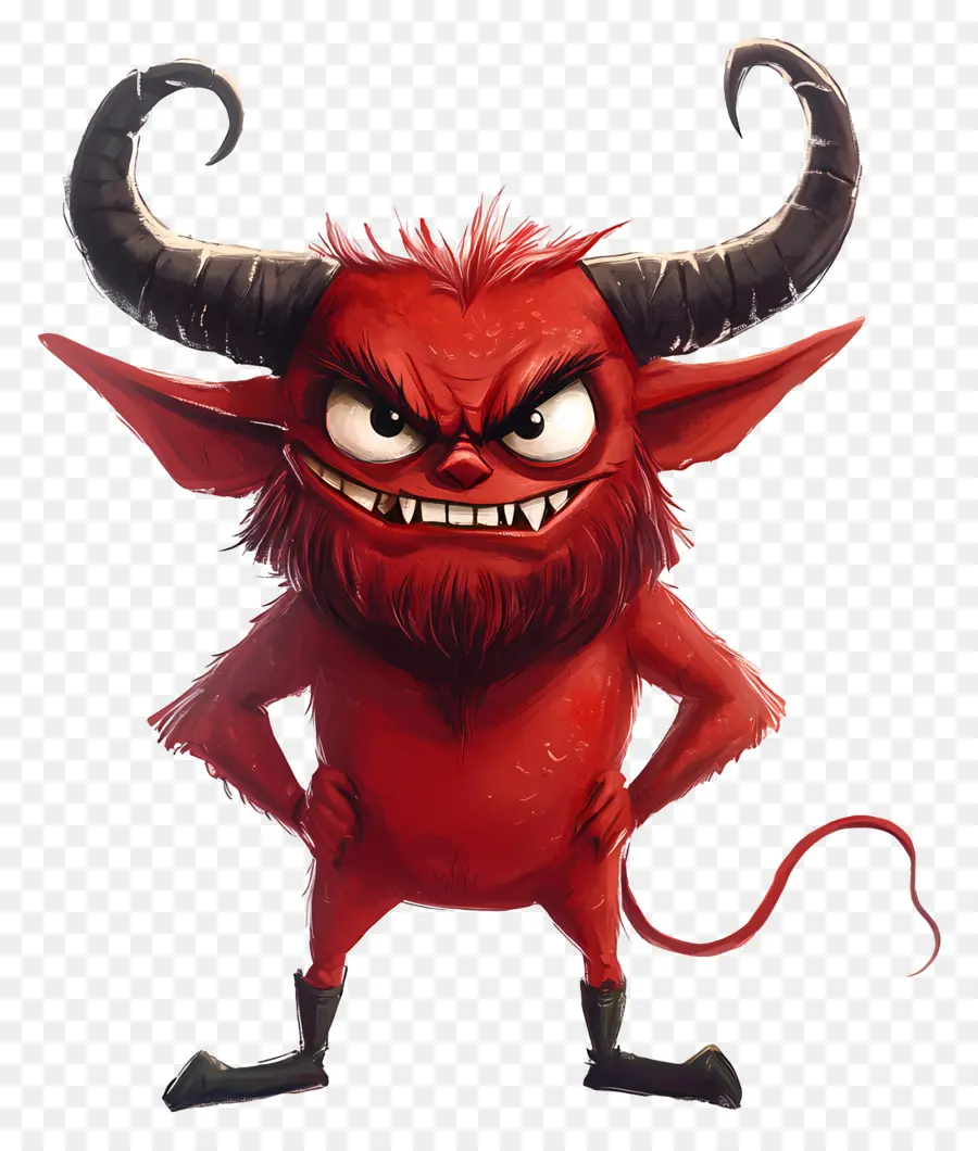 Diable D'halloween，Créature Diabolique Rouge PNG