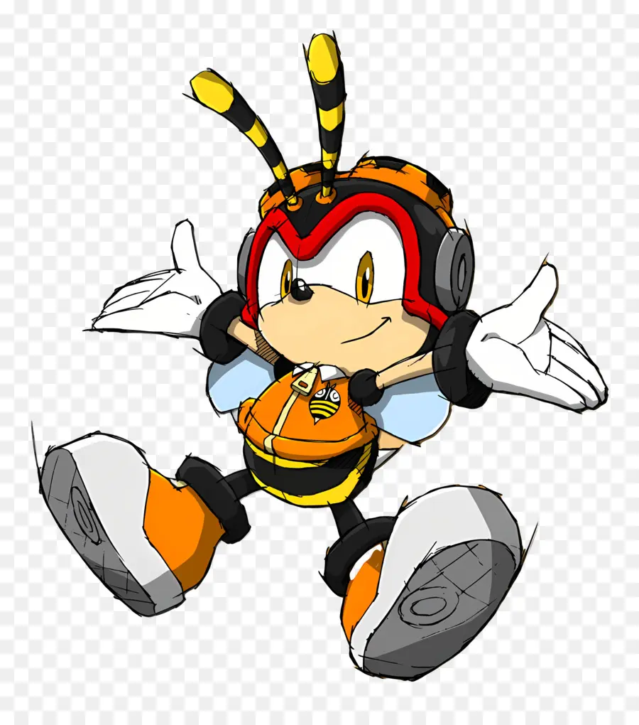 Sonic Le Hérisson，Caractère Semblable à Une Abeille PNG