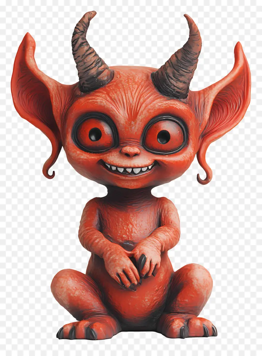 Diable D'halloween，Démon Rouge Mignon PNG