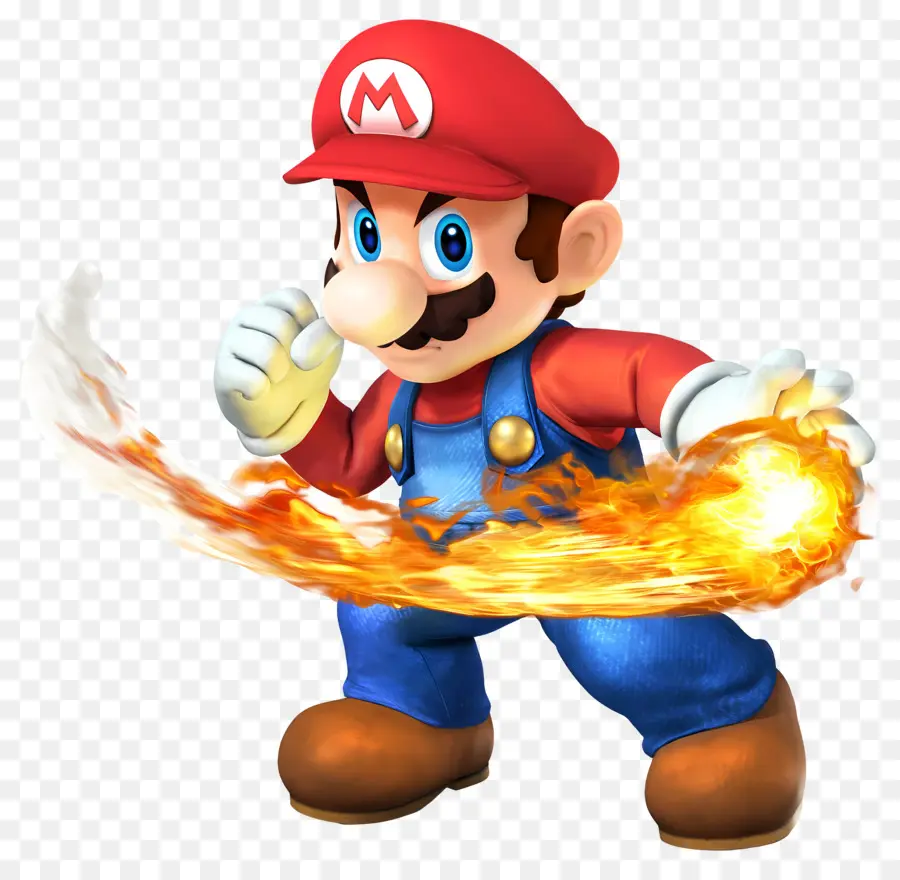 Super Mario，Plombier Avec Boule De Feu PNG