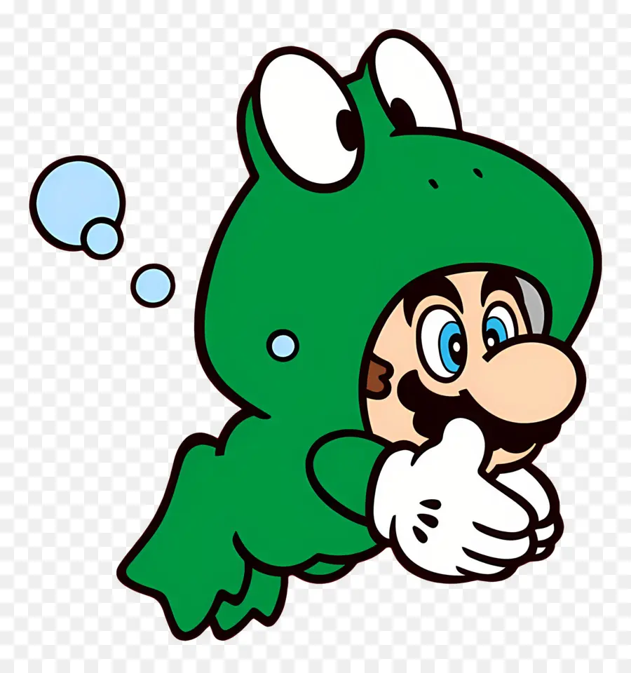 Super Mario，Mario Grenouille PNG