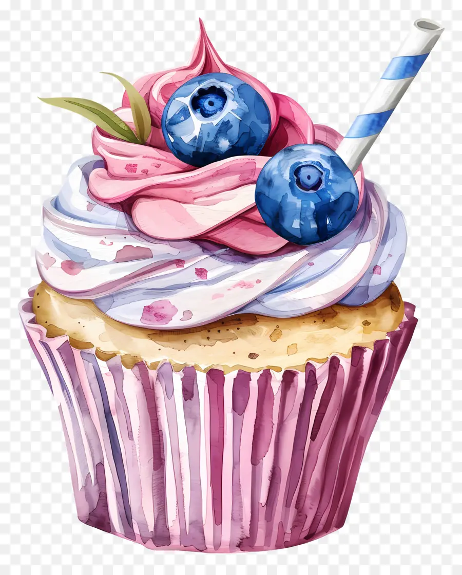 Cupcake Millésime，Petit Gâteau Coloré PNG