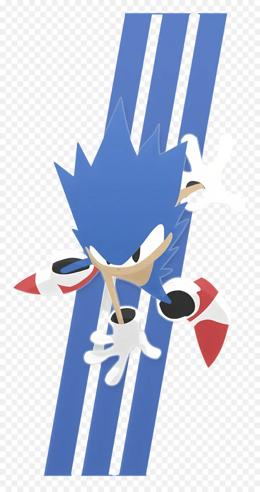 Sonic Le Hérisson，Personnage Bleu En Mouvement PNG