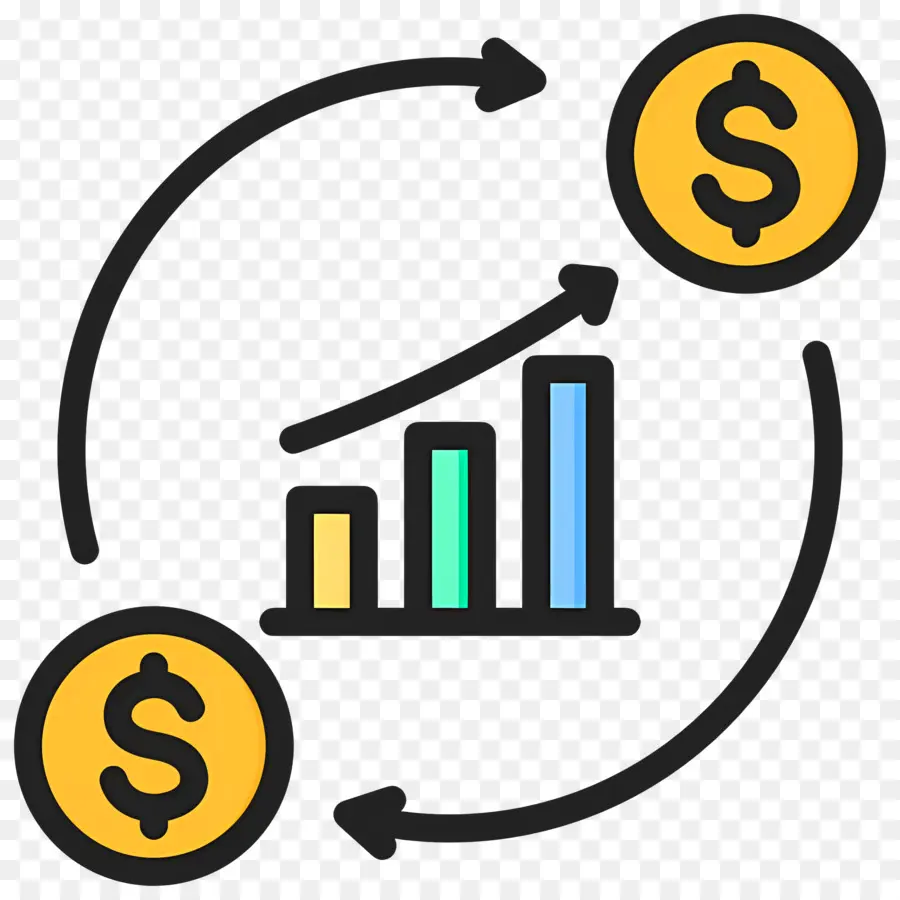 Flux D'investissement，Croissance Financière PNG