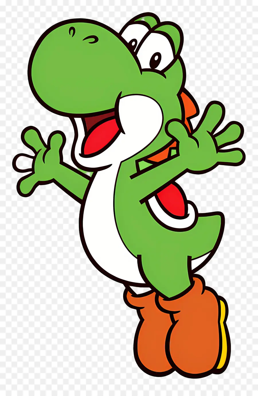 Super Mario，Personnage De Dinosaure Vert PNG