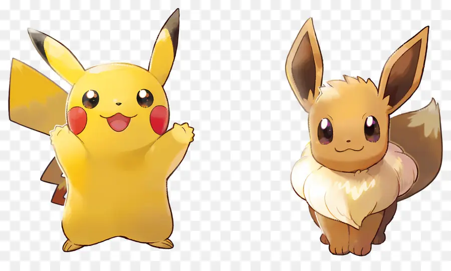 Pikachu，Pikachu Et Évoli PNG