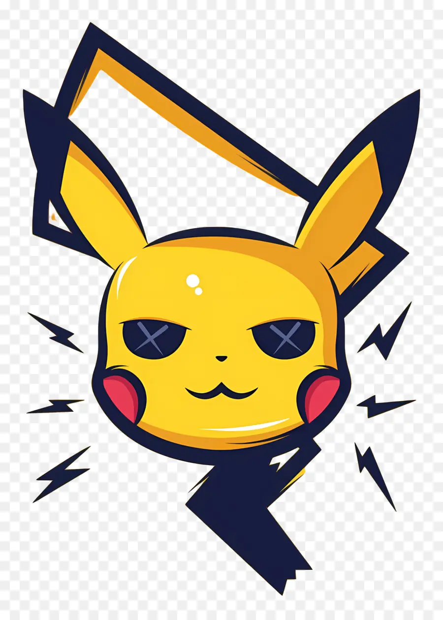 Pikachu，Visage De Pikachu PNG