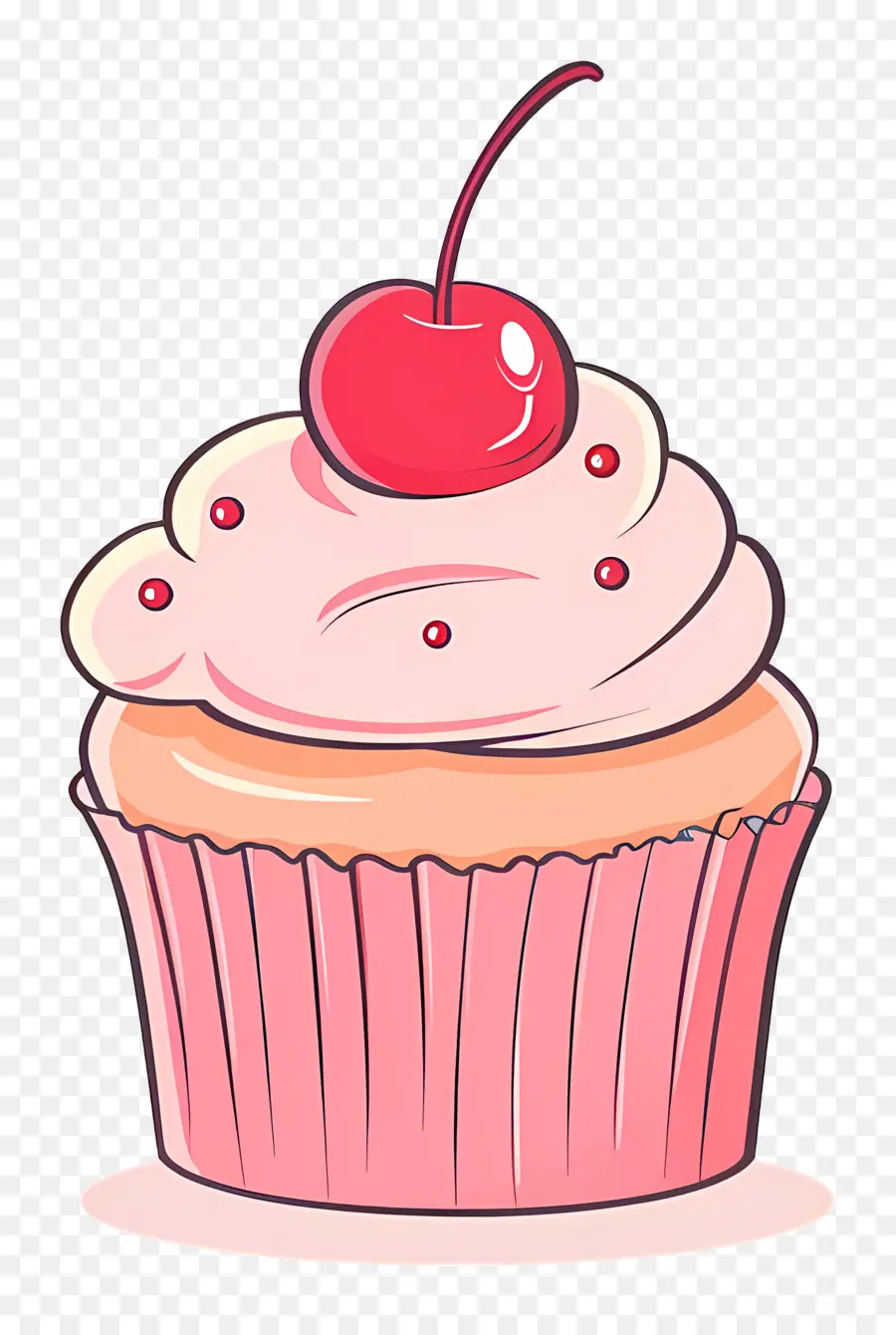 Cupcake Cerise，Cupcake Aux Cerises PNG