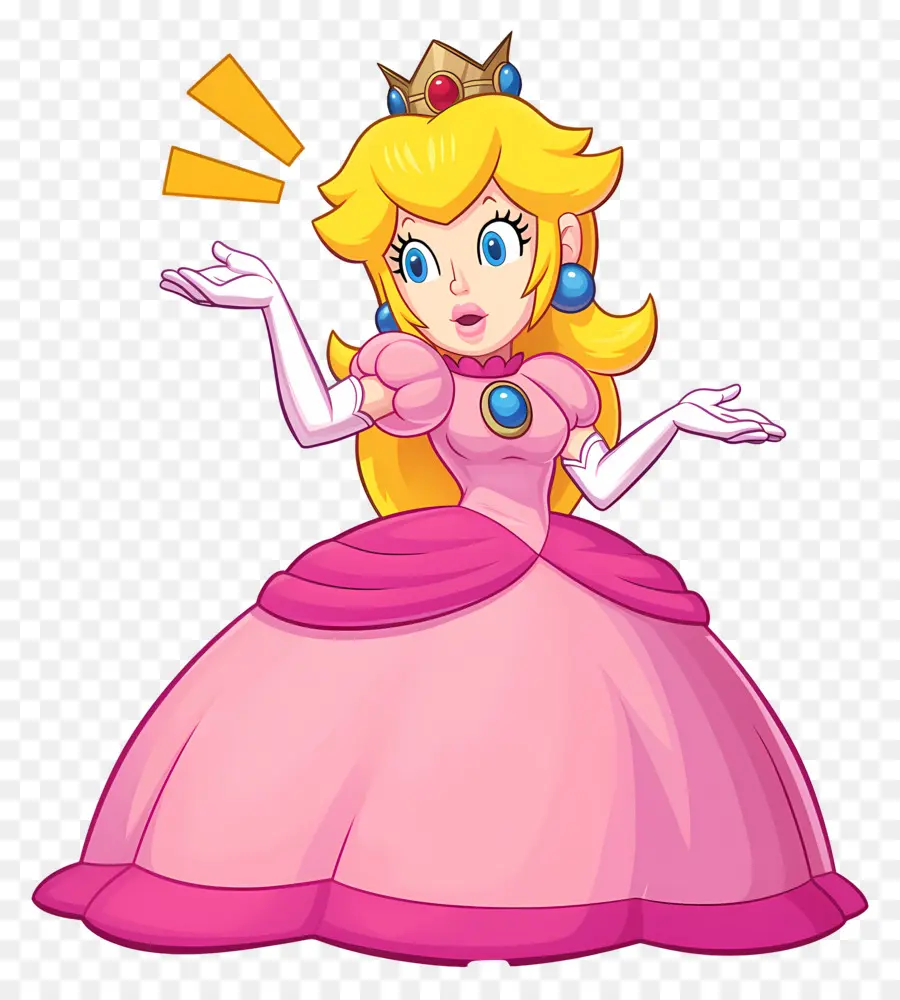 Princesse Pêche，Princesse Rose PNG