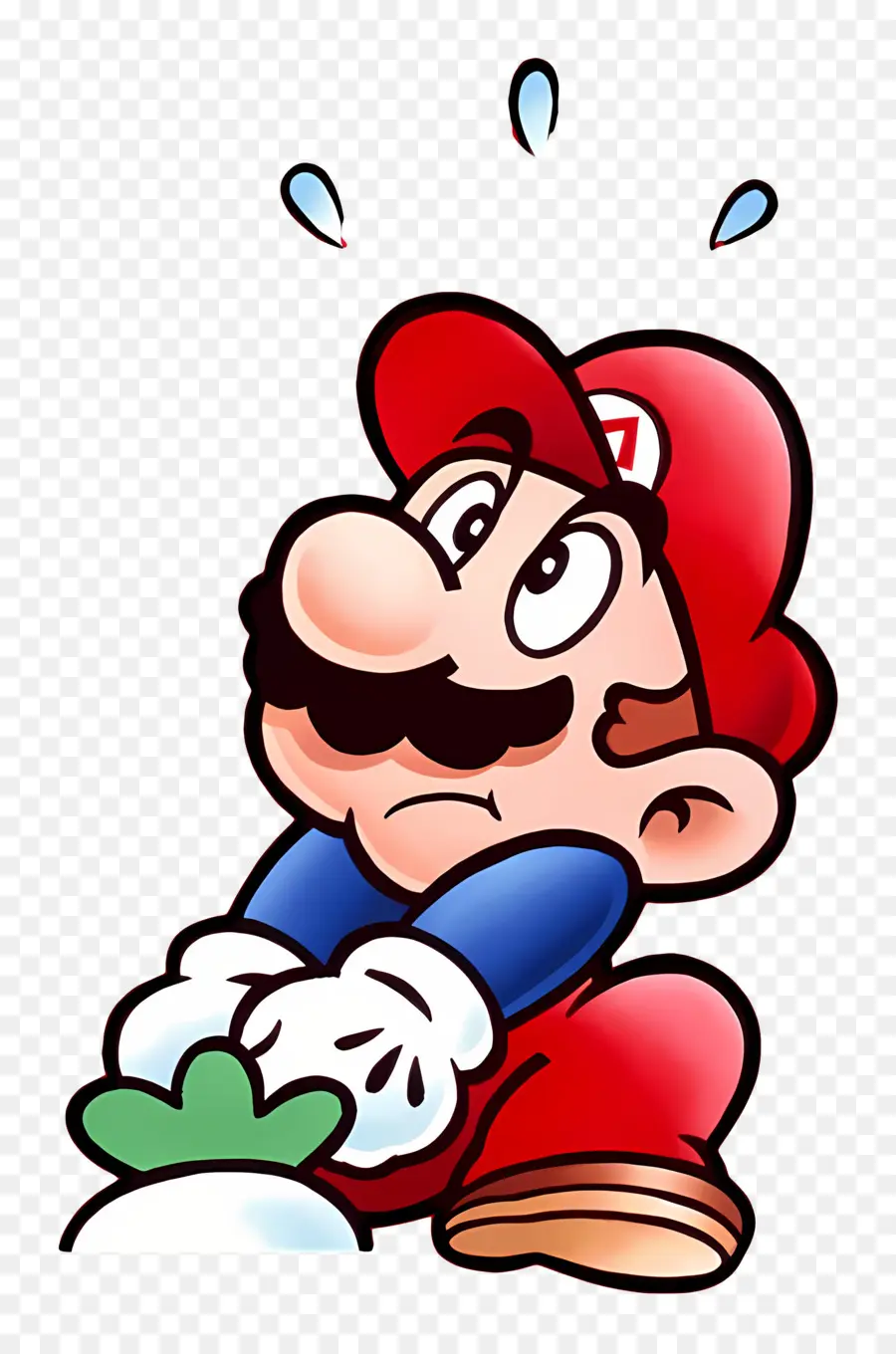 Super Mario，Mario Surpris PNG