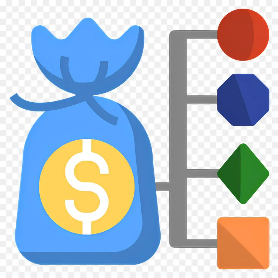 Plans D'investissement，Sac D'argent Avec Tableau PNG