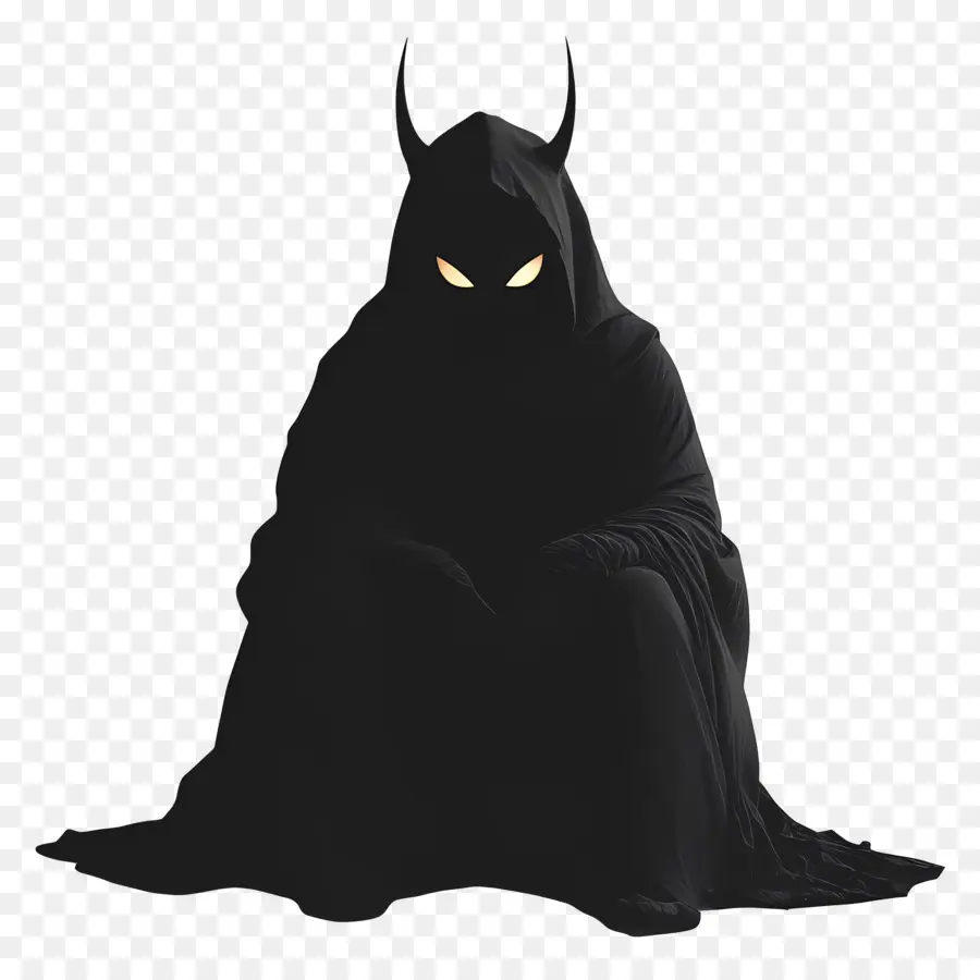 Diable D'halloween，Personnage Sombre à Capuche PNG