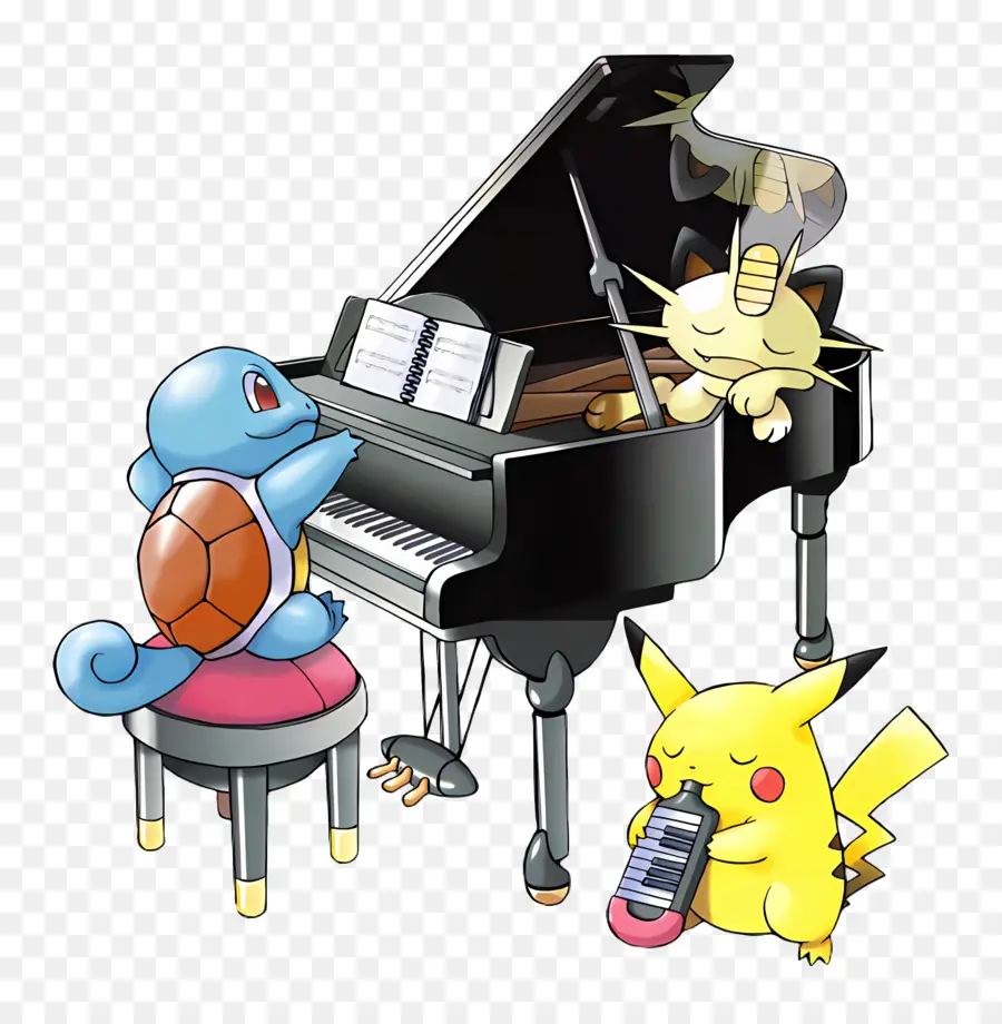 Carapuce，Carapuce Piano PNG