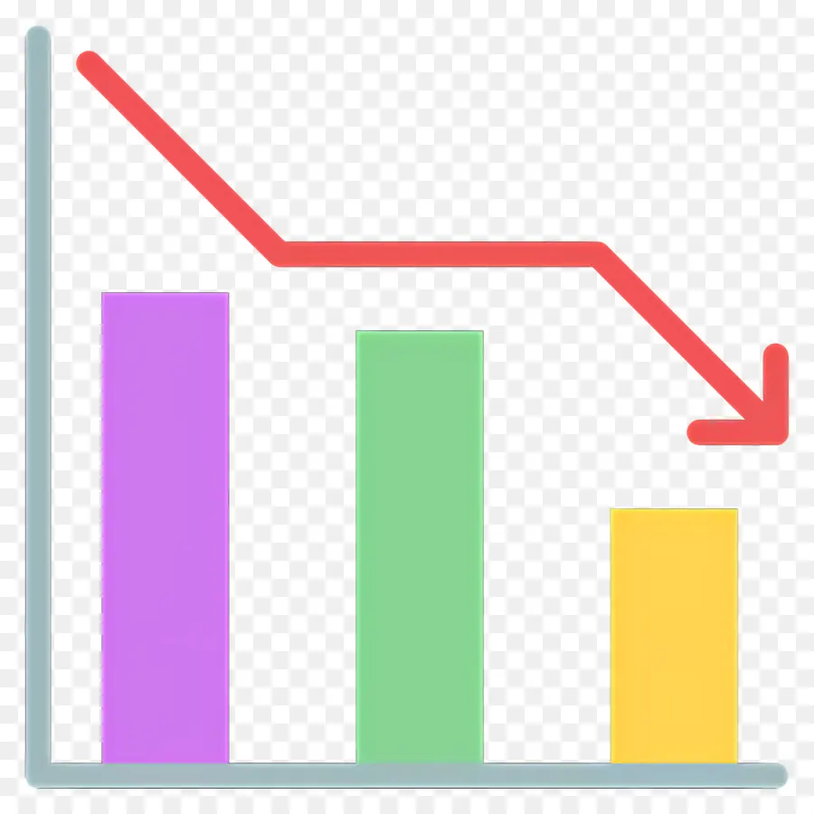 Investissement En Baisse，Graphique En Baisse PNG