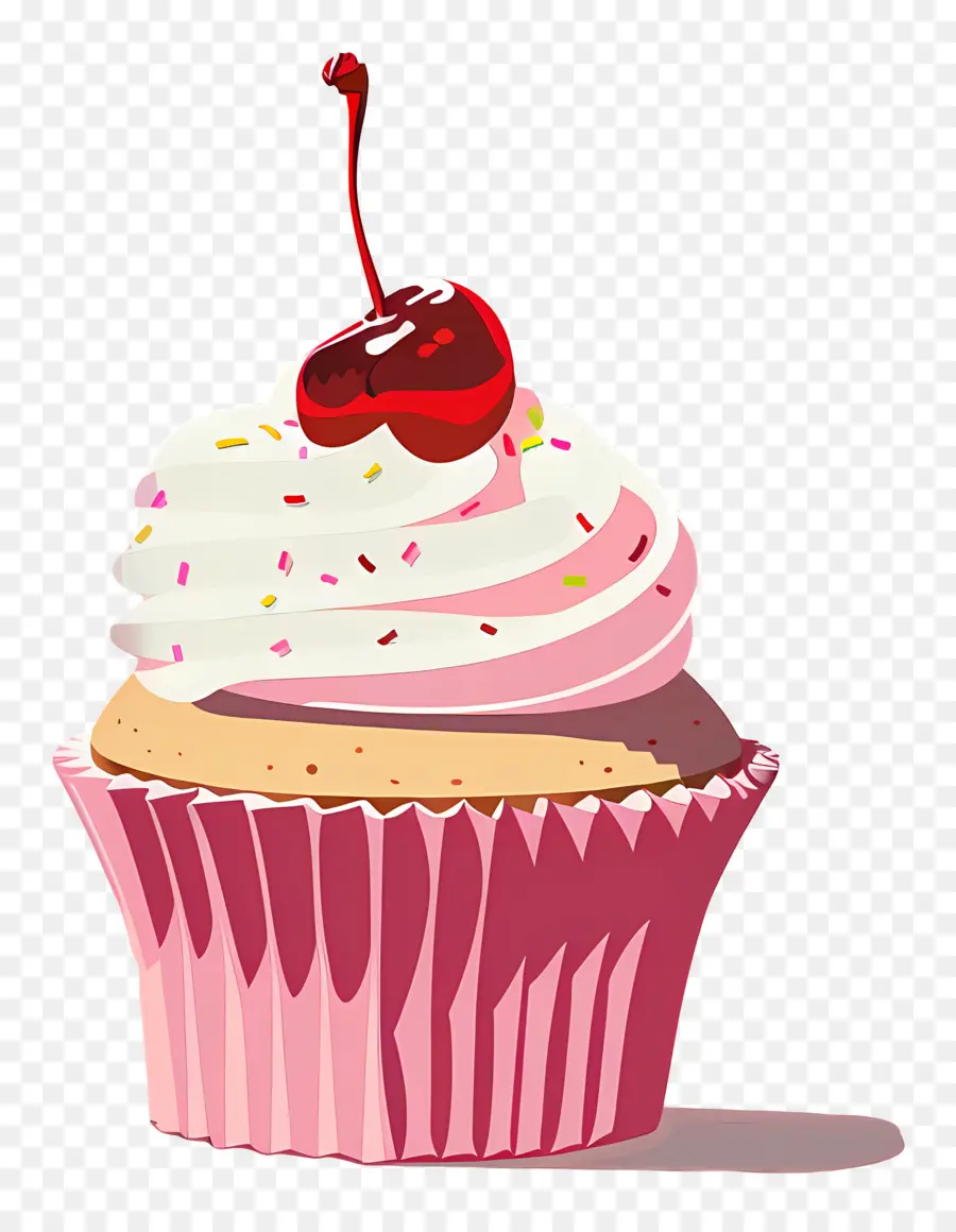 Cupcake Cerise，Cupcake Aux Cerises PNG