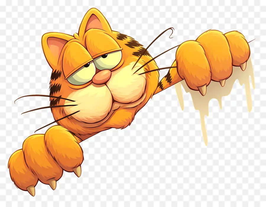 Garfield，Chat Orange PNG