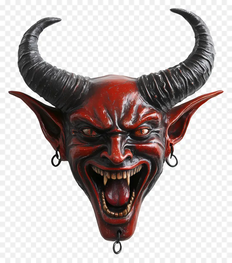 Diable D'halloween，Masque Du Diable Rouge PNG