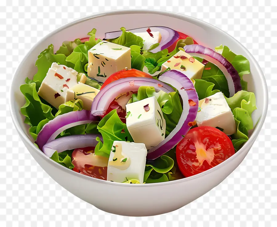 Salade De Dessin Animé，Salade Grecque PNG