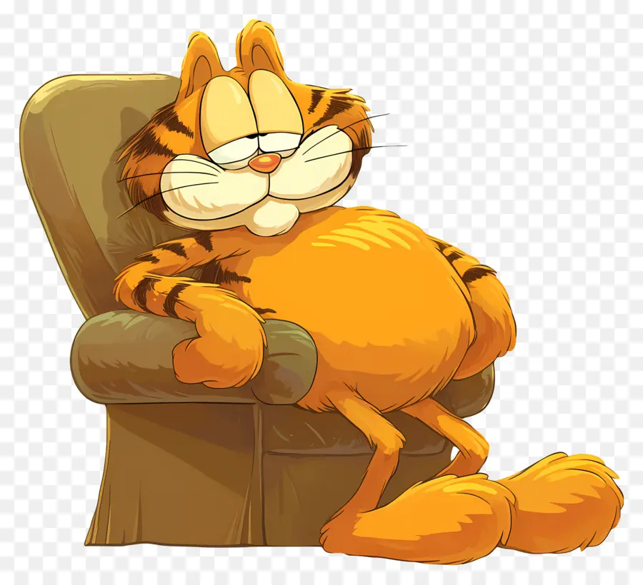 Garfield，Chat Orange PNG