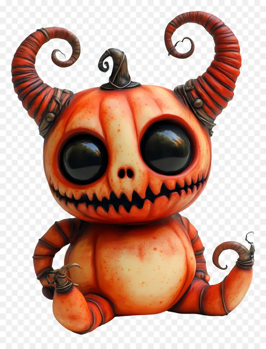 Diable D'halloween，Créature Citrouille PNG